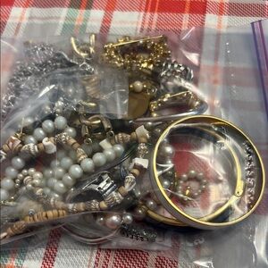 Bag of Gold and Silver Women's Jewelry